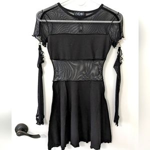 Widow Fishnet Dress